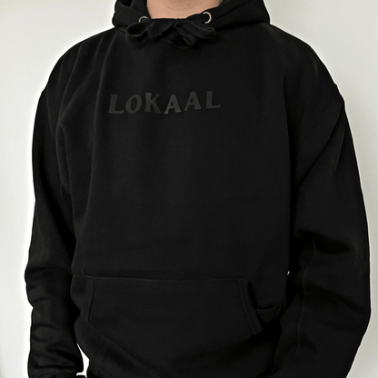 Lokaal unisex heavyweight hoodie, black, sweater, comfy, fitted, casual, business casual, hoodie